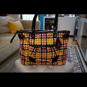 🚫🏷️ NWOT Coach Tweed Tote Handbag